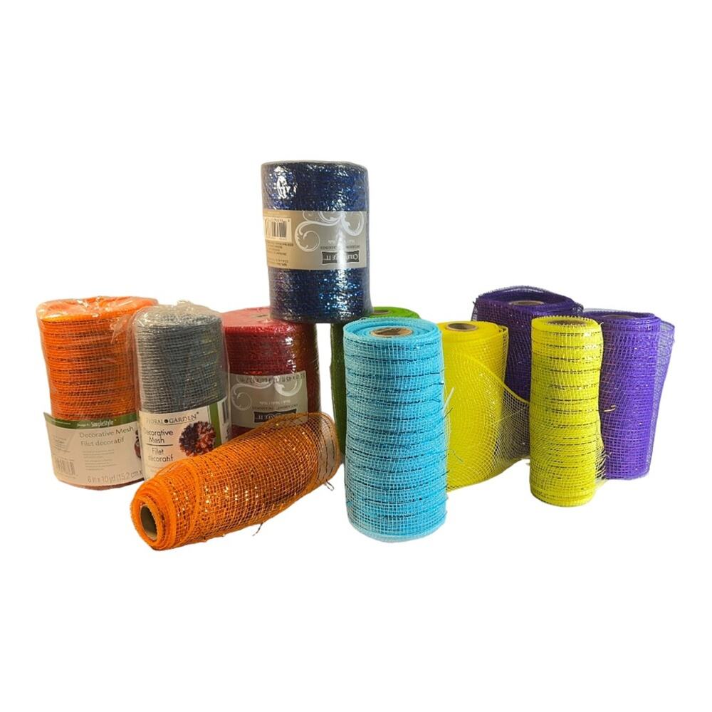 DECORATIVE MESH BUNDLE OF 11 NEW and open